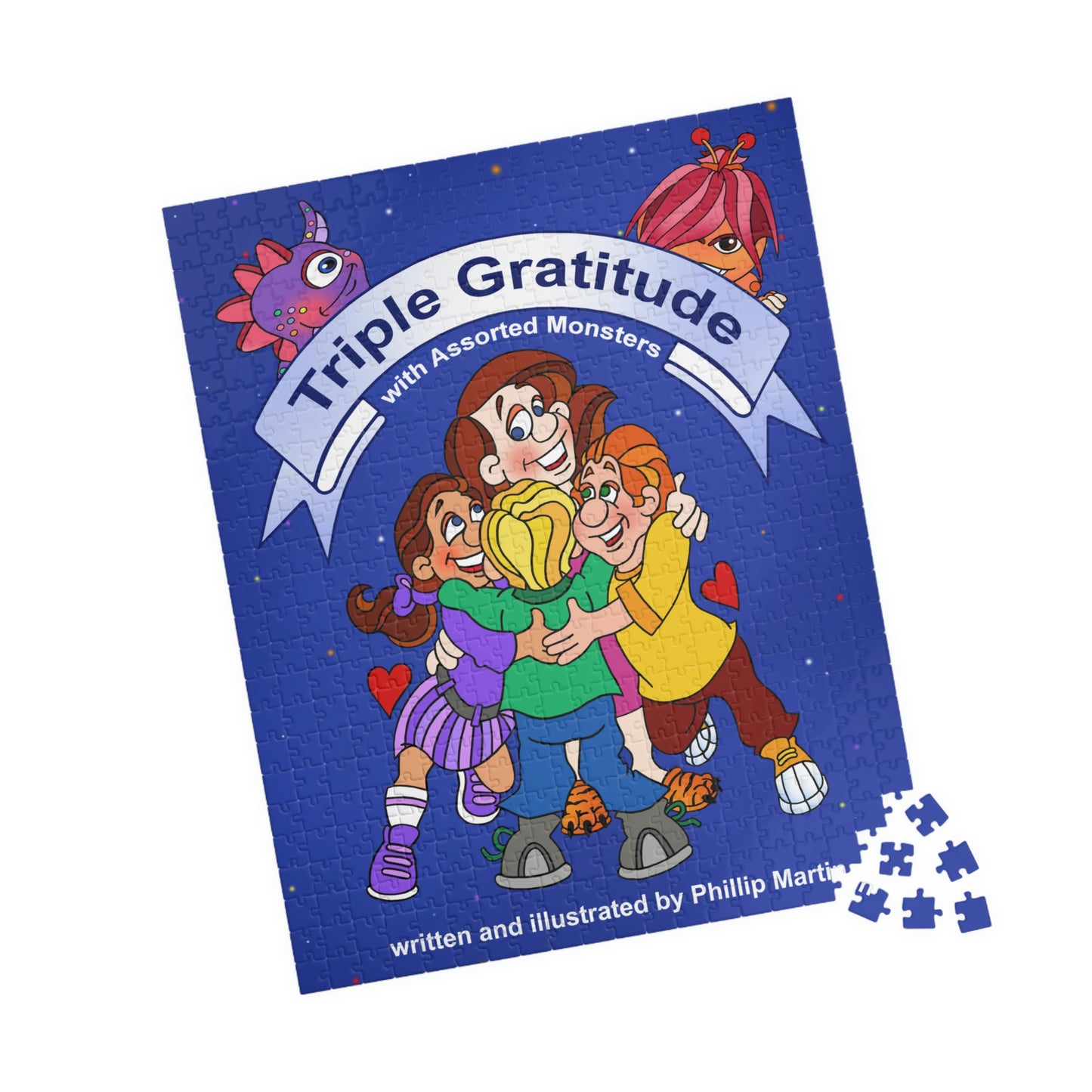 Triple Gratitude with Assorted Monsters Puzzle (110, 252, 500, 1014-piece)