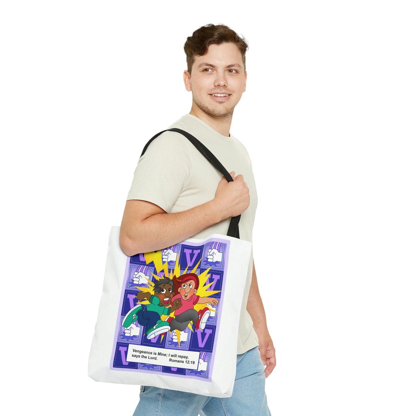 The Bible as Simple as ABC V AOP Tote Bag