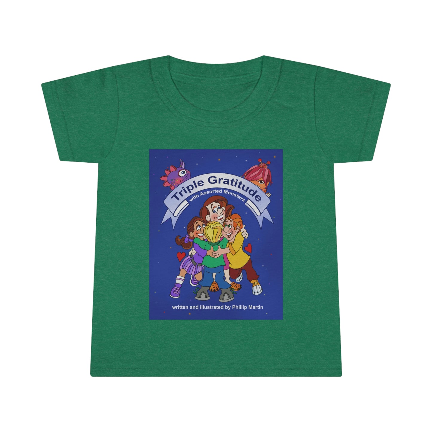 Triple Gratitude with Assorted Monsters Toddler T-shirt