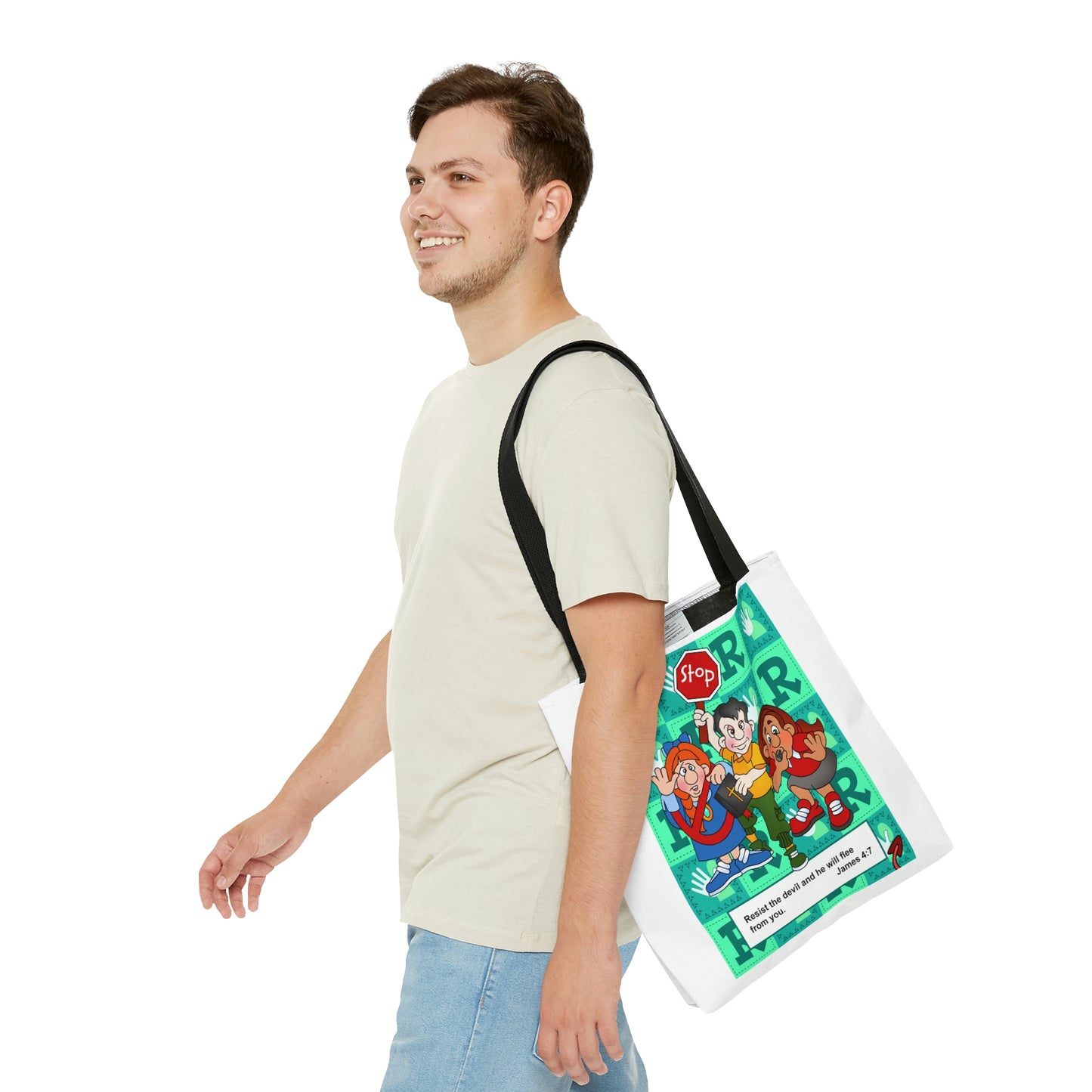 The Bible as Simple as ABC R AOP Tote Bag