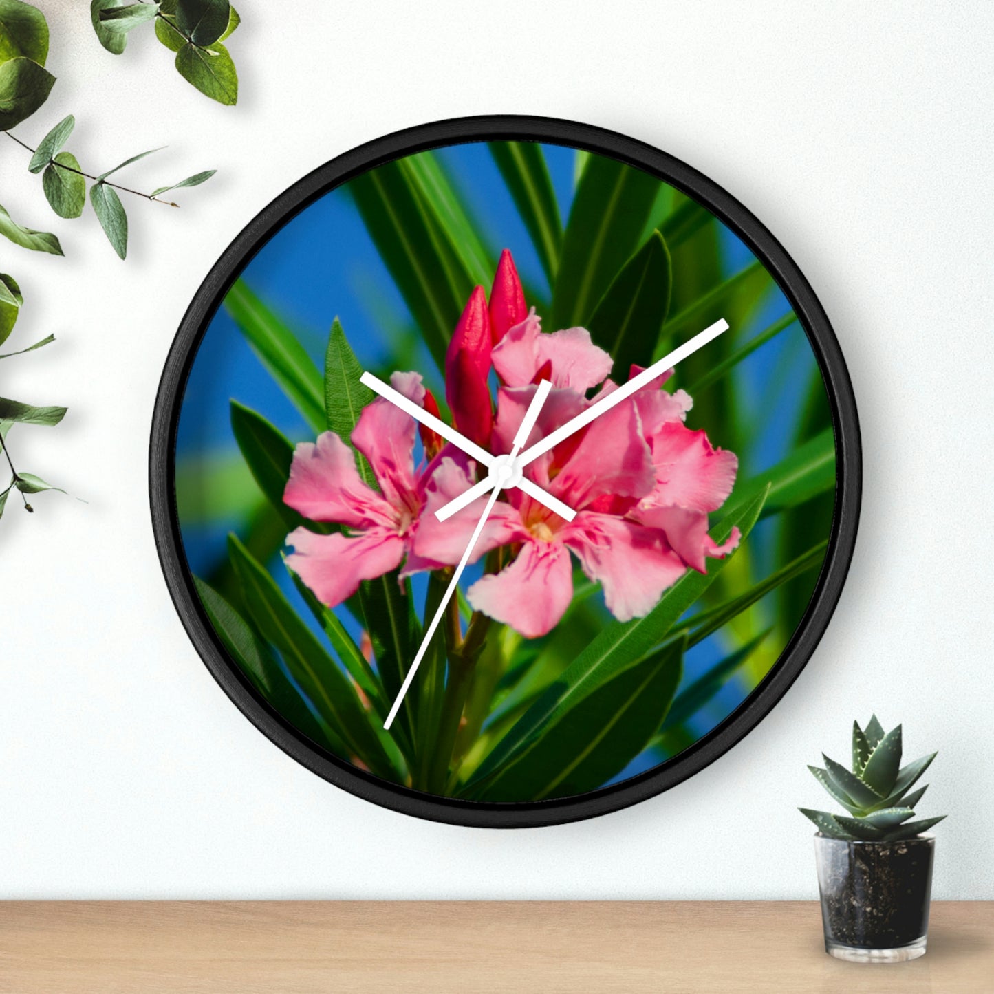 Flowers 30 Wall Clock