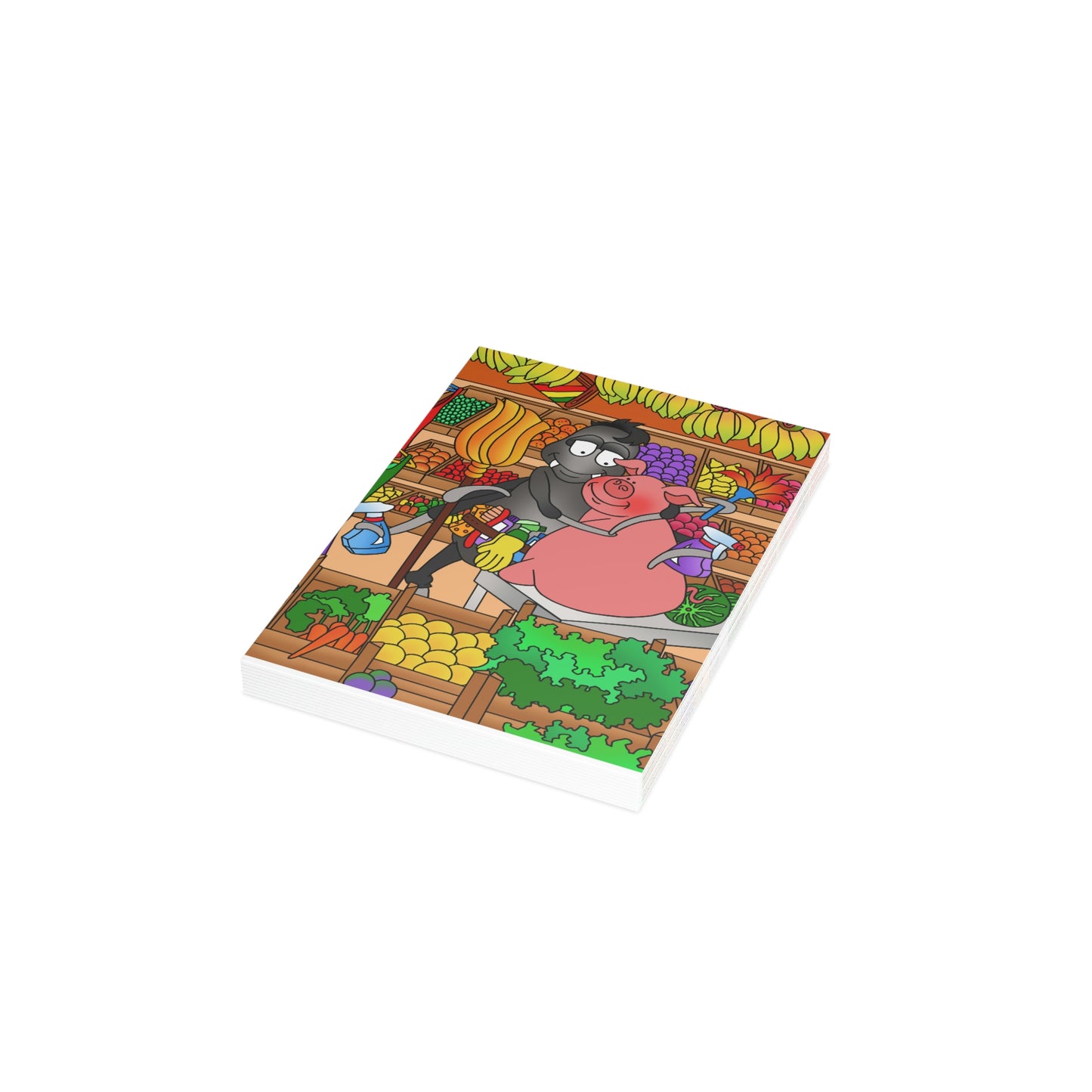 Anansi and the Market Pig Greeting Cards (1, 10, 30, and 50pcs)
