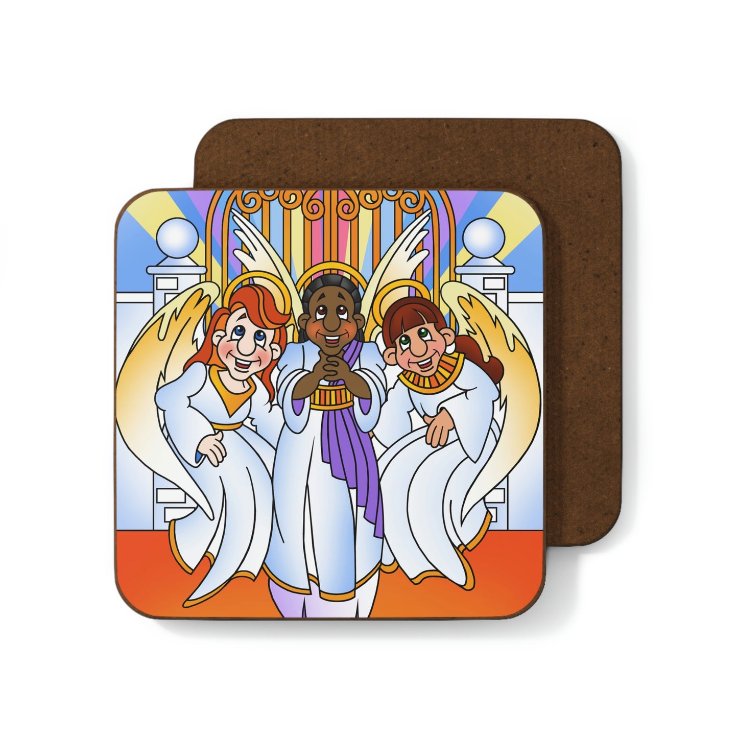 Shirley, Goodness, and Mercy Hardboard Back Coaster