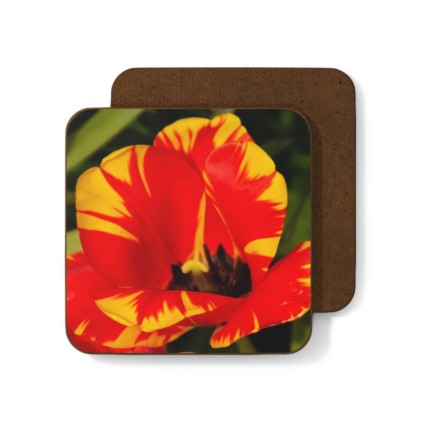Flowers 12 Hardboard Back Coaster