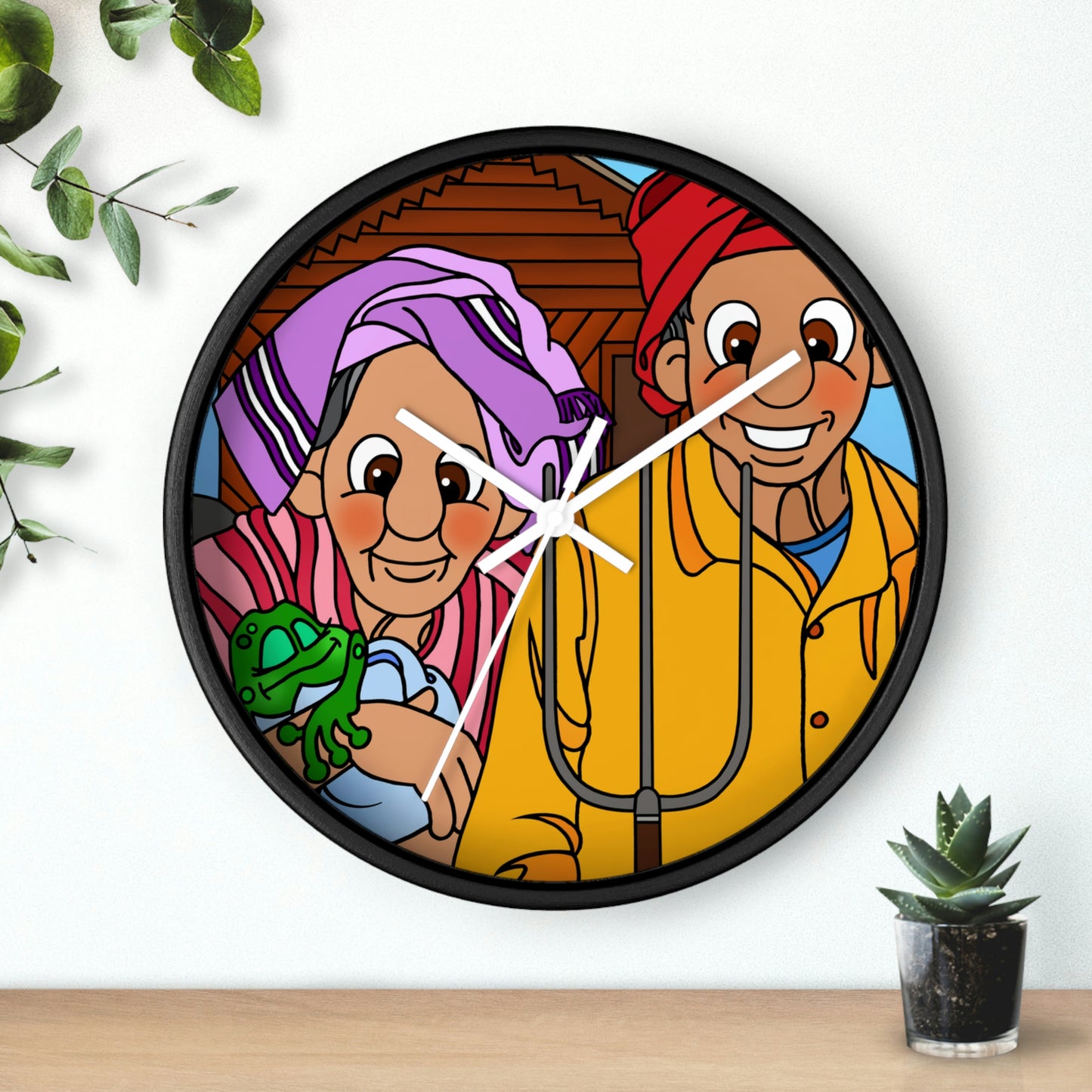 The Frog Princess Wall clock
