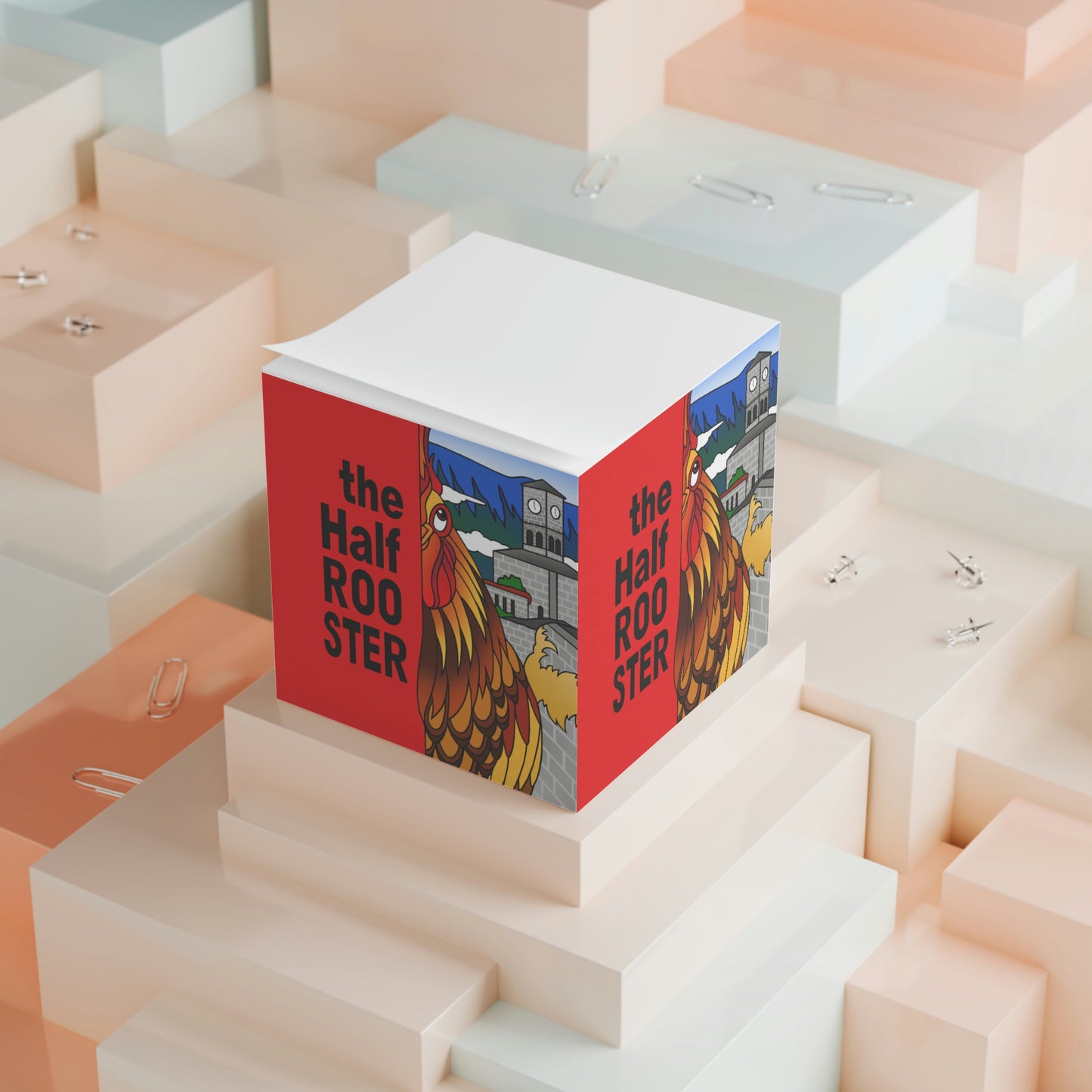 The Half Rooster Note Cube