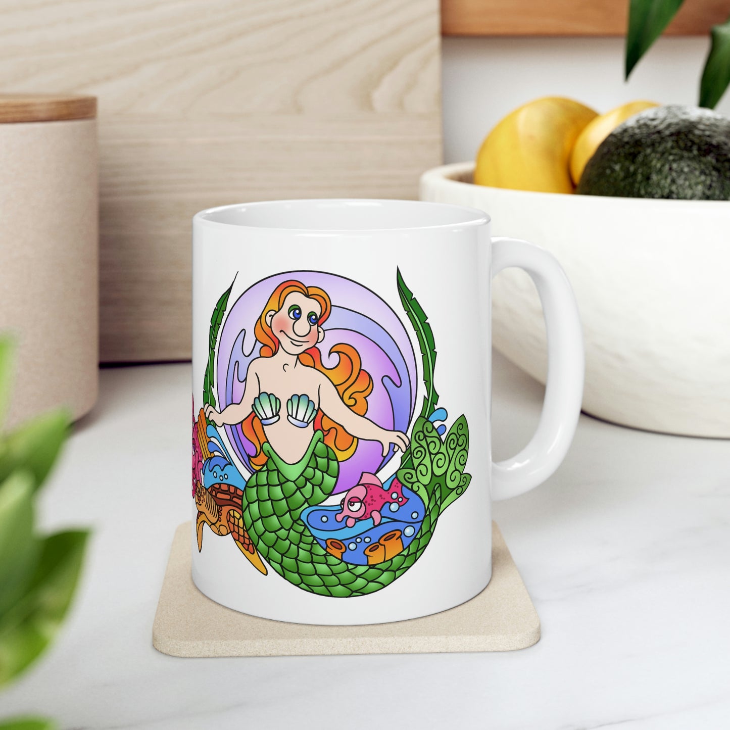 Mermaid Ceramic Mug 11oz