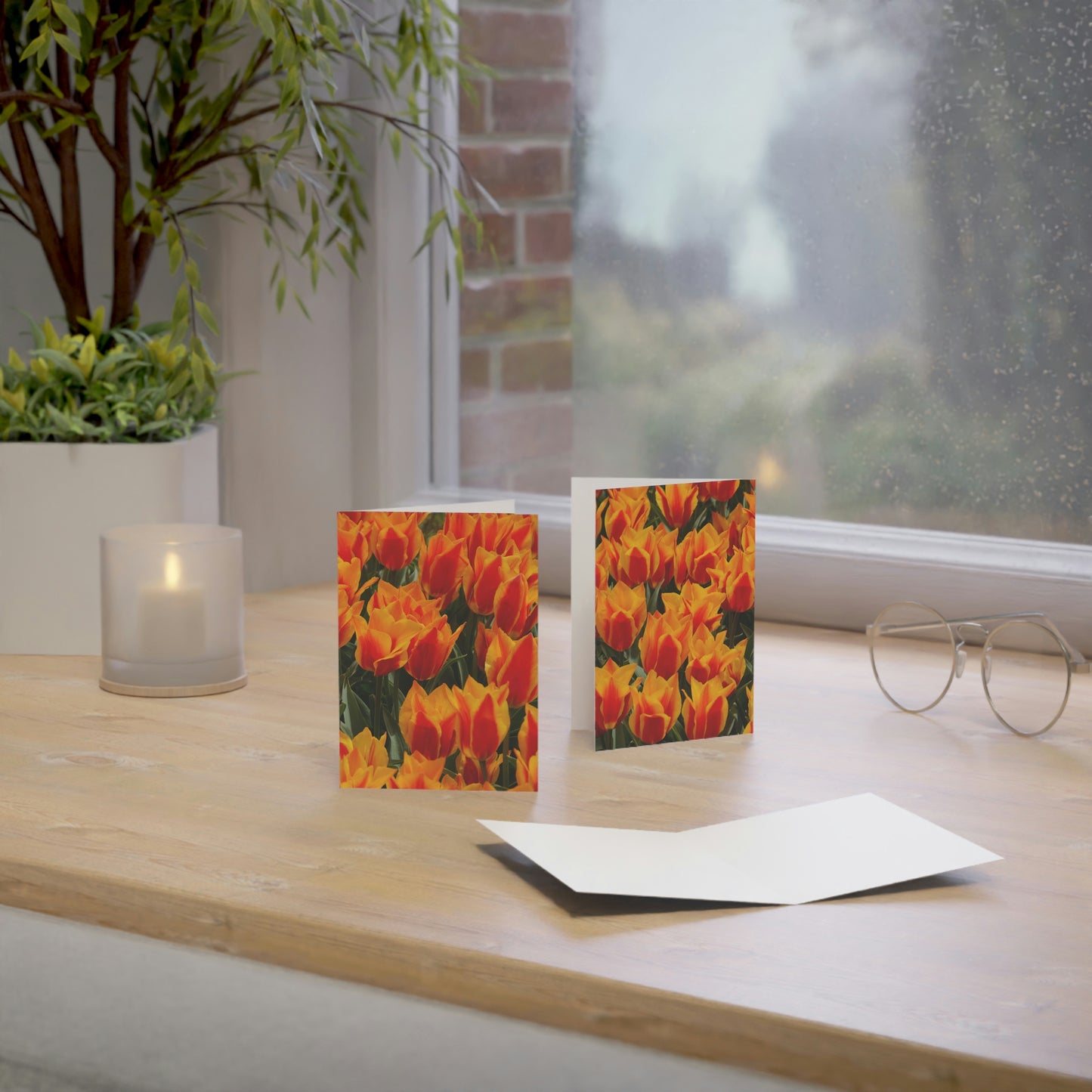 Flowers 18 Greeting Cards (1, 10, 30, and 50pcs)
