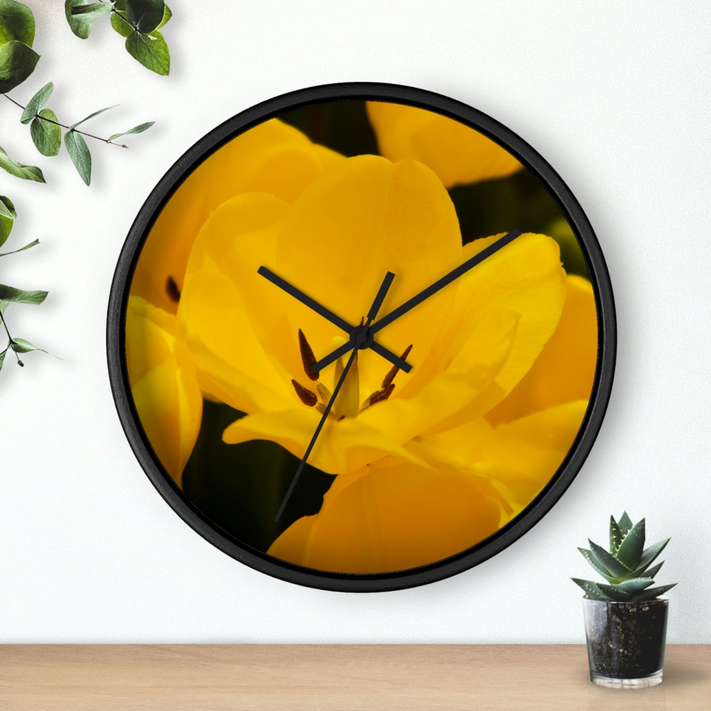 Flowers 16 Wall Clock