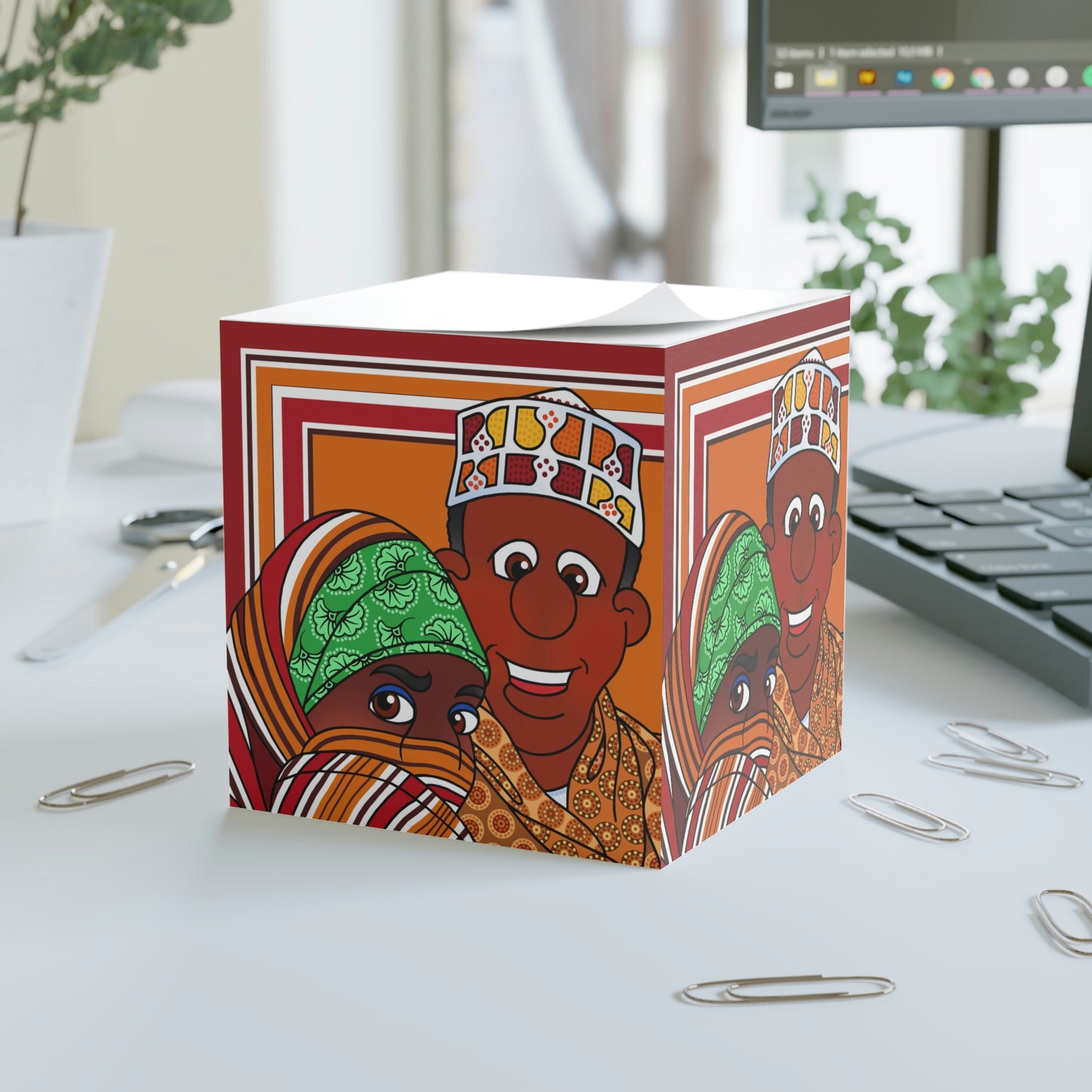 The Kitty Cat Cried Note Cube