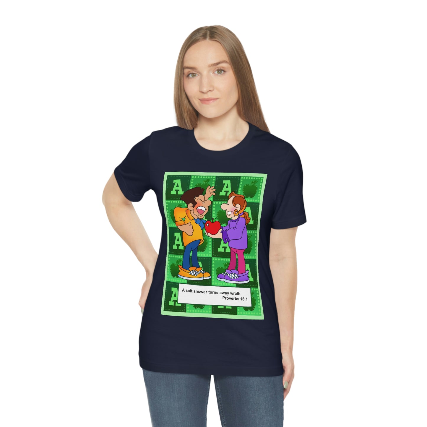 The Bible as Simple as ABC A Unisex Jersey Short Sleeve Tee
