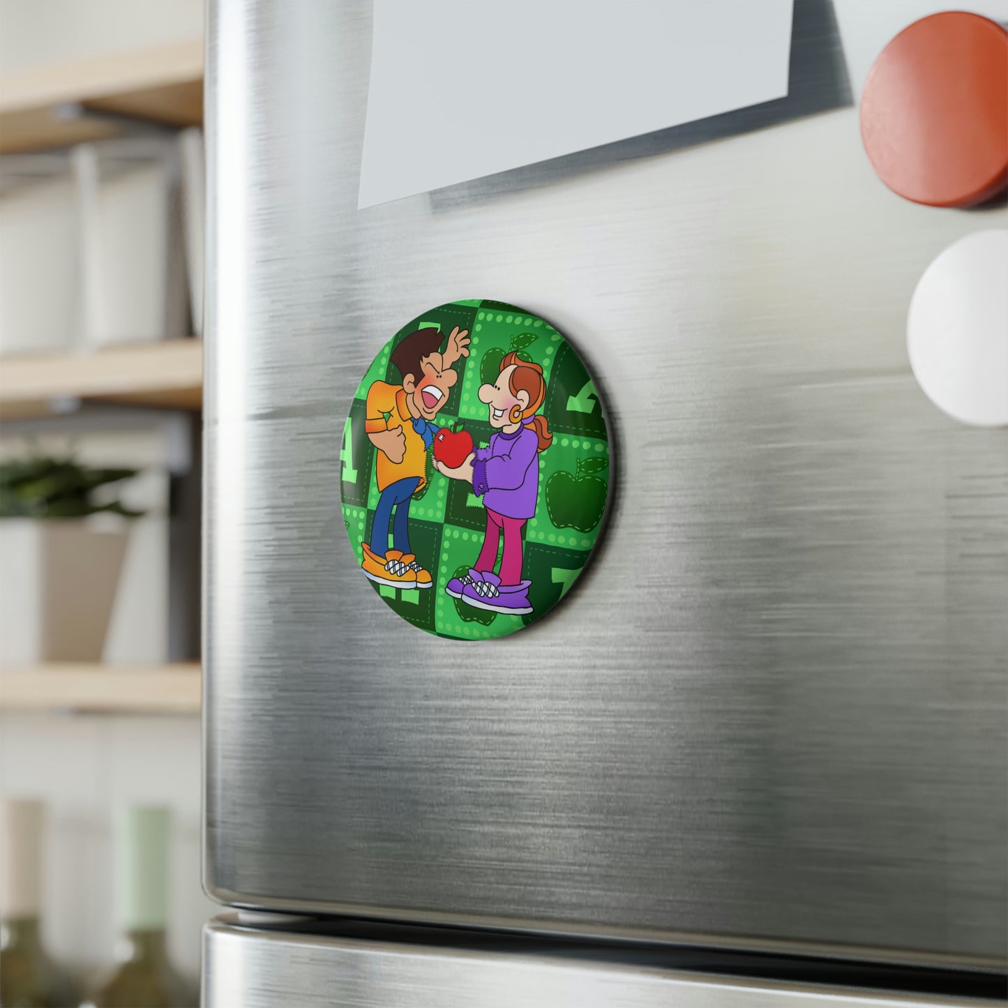 The Bible as Simple as ABC A Button Magnet, Round (1 & 10 pcs)