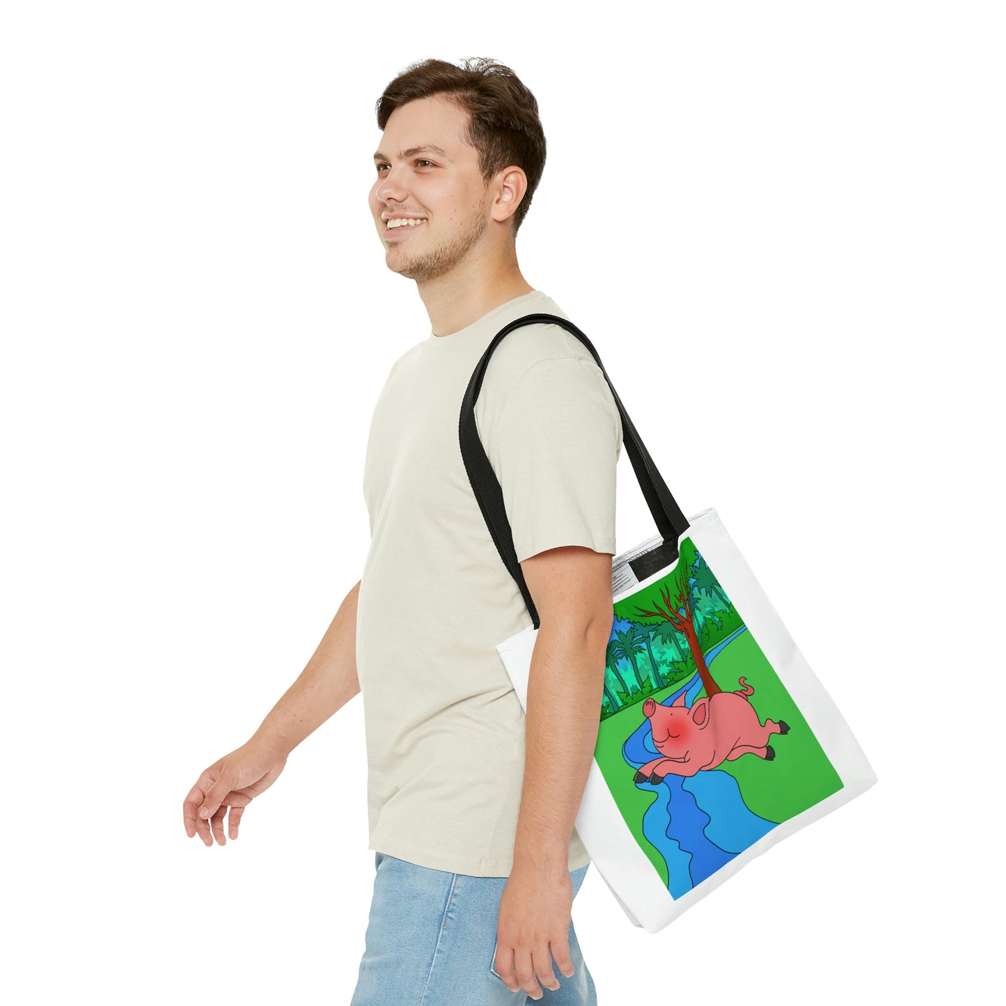 Anansi and the Market Pig! AOP Tote Bag