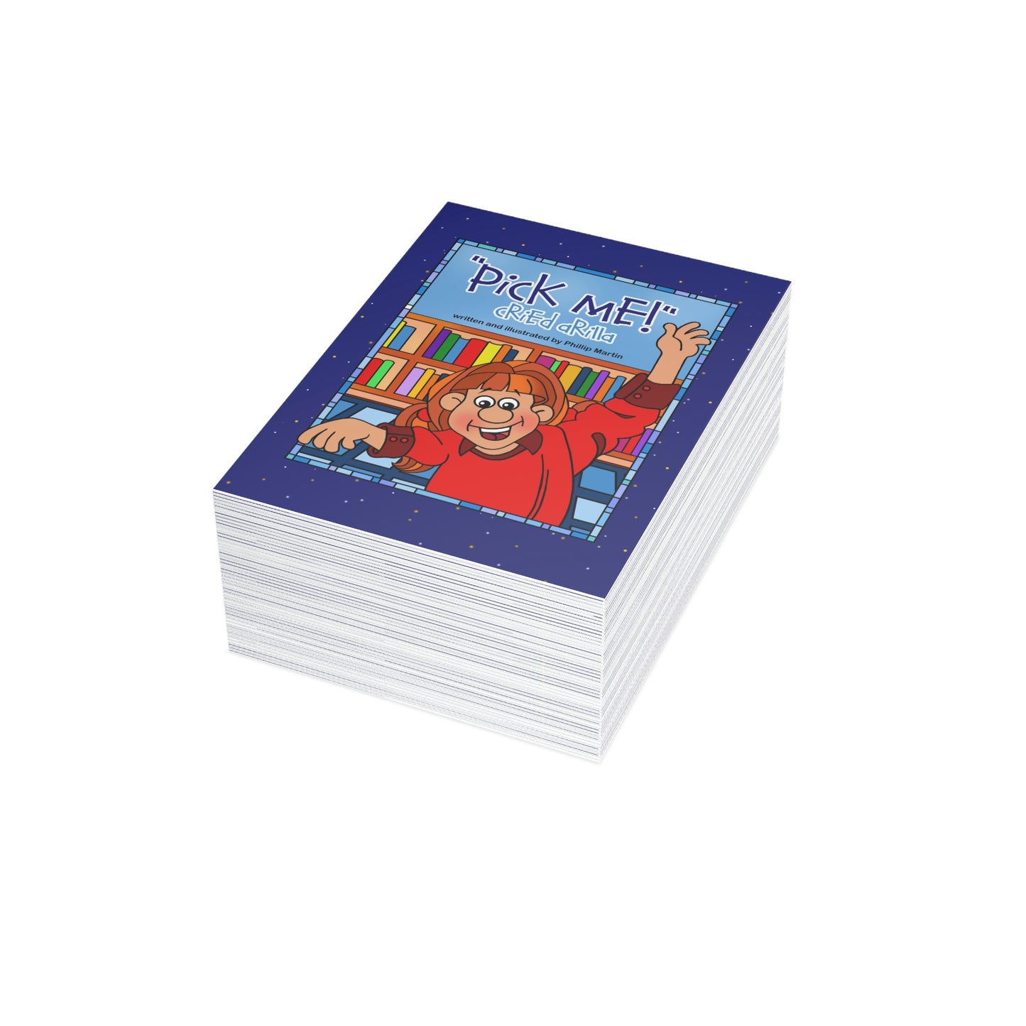 Pick Me Cried Arilla Greeting Cards (1, 10, 30, and 50pcs)