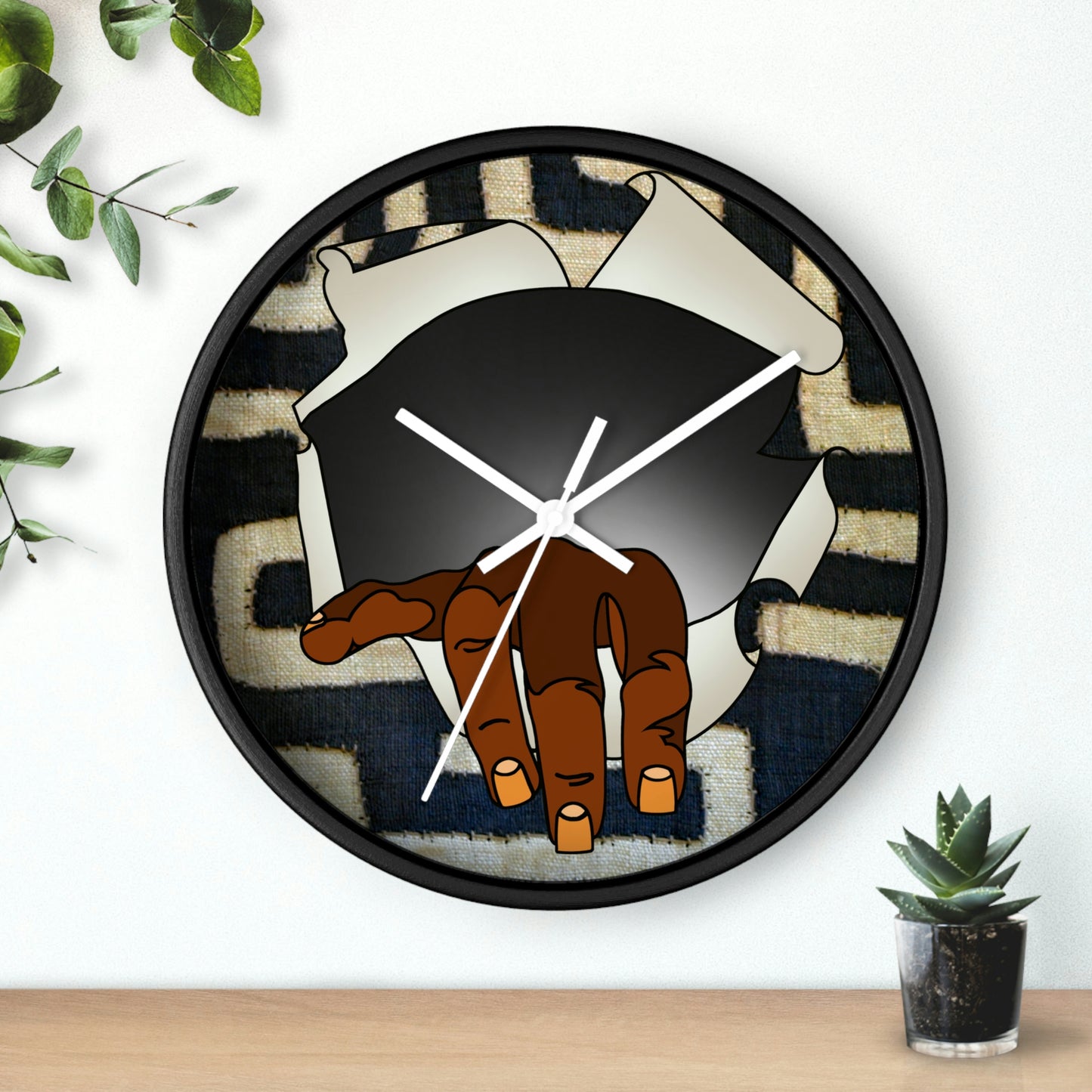 A Show of Hands! Wall clock