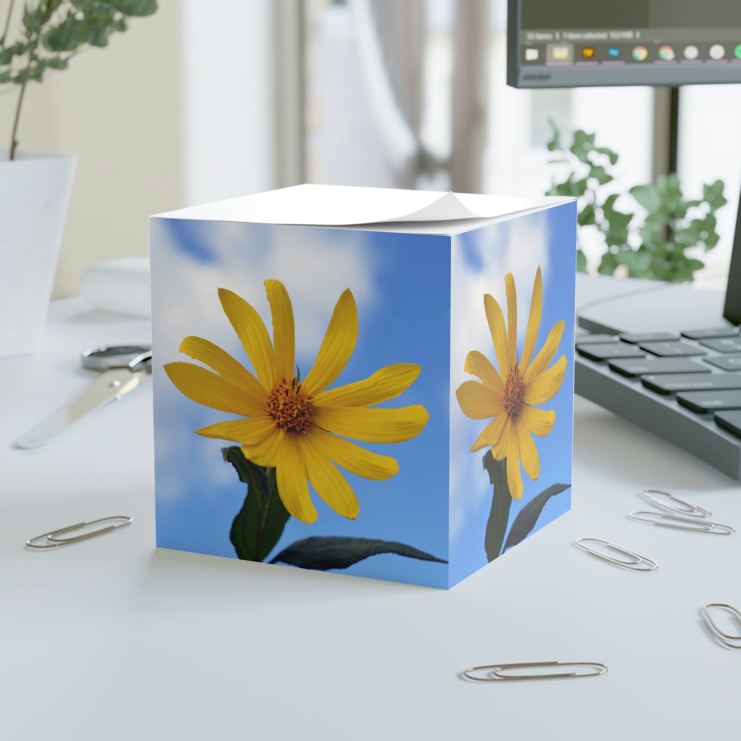 Flower 34 Note Cube