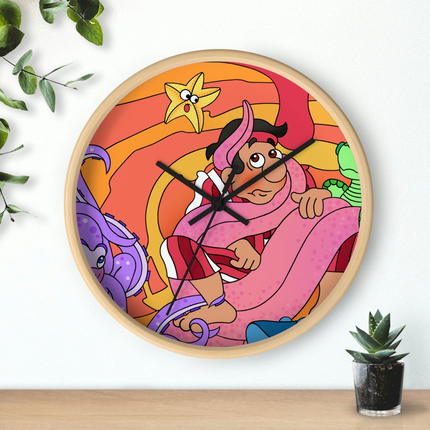 The Story of Jonah Wall clock