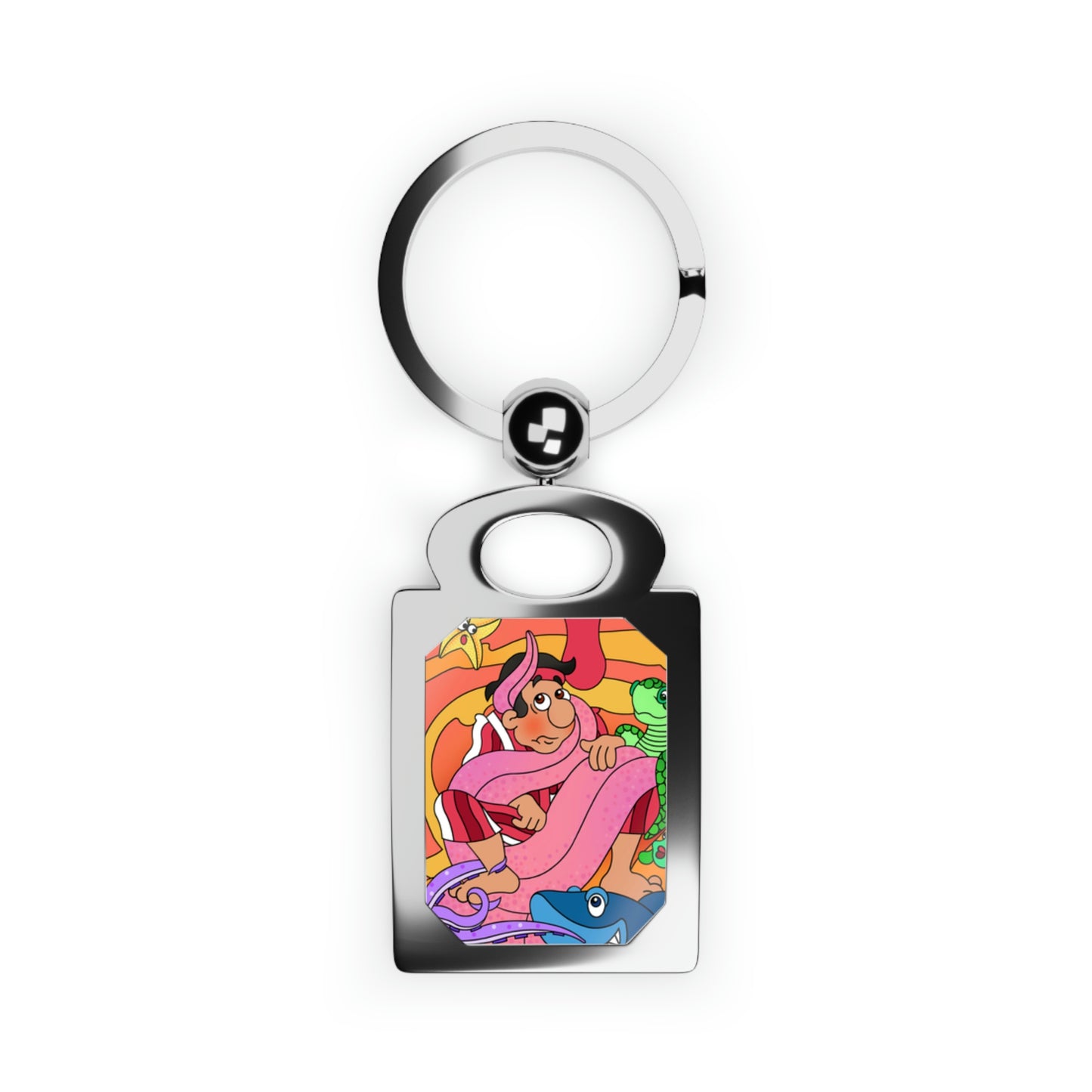 The Story of Jonah Rectangle Photo Keyring