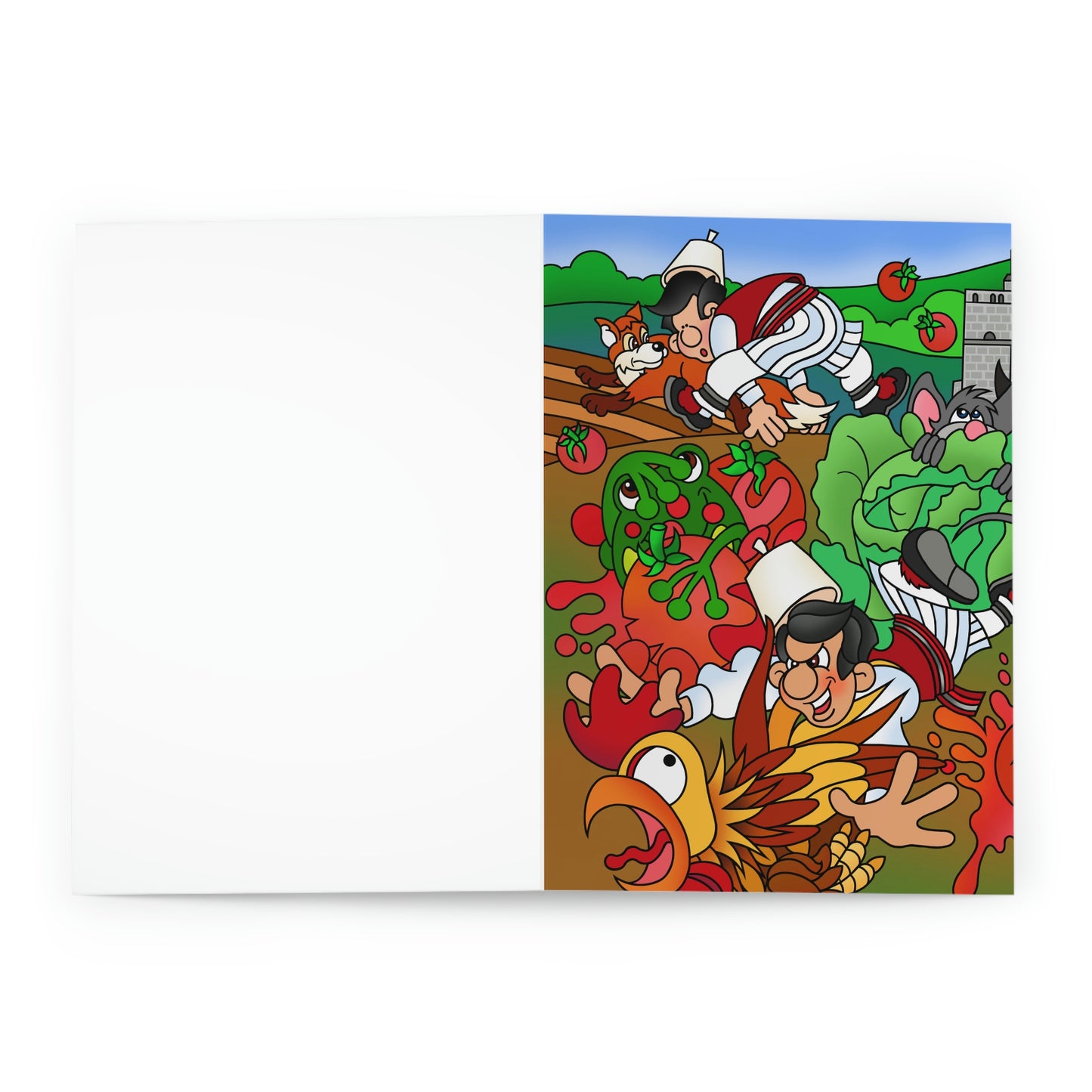 The Half Rooster! Greeting Cards (5 Pack)