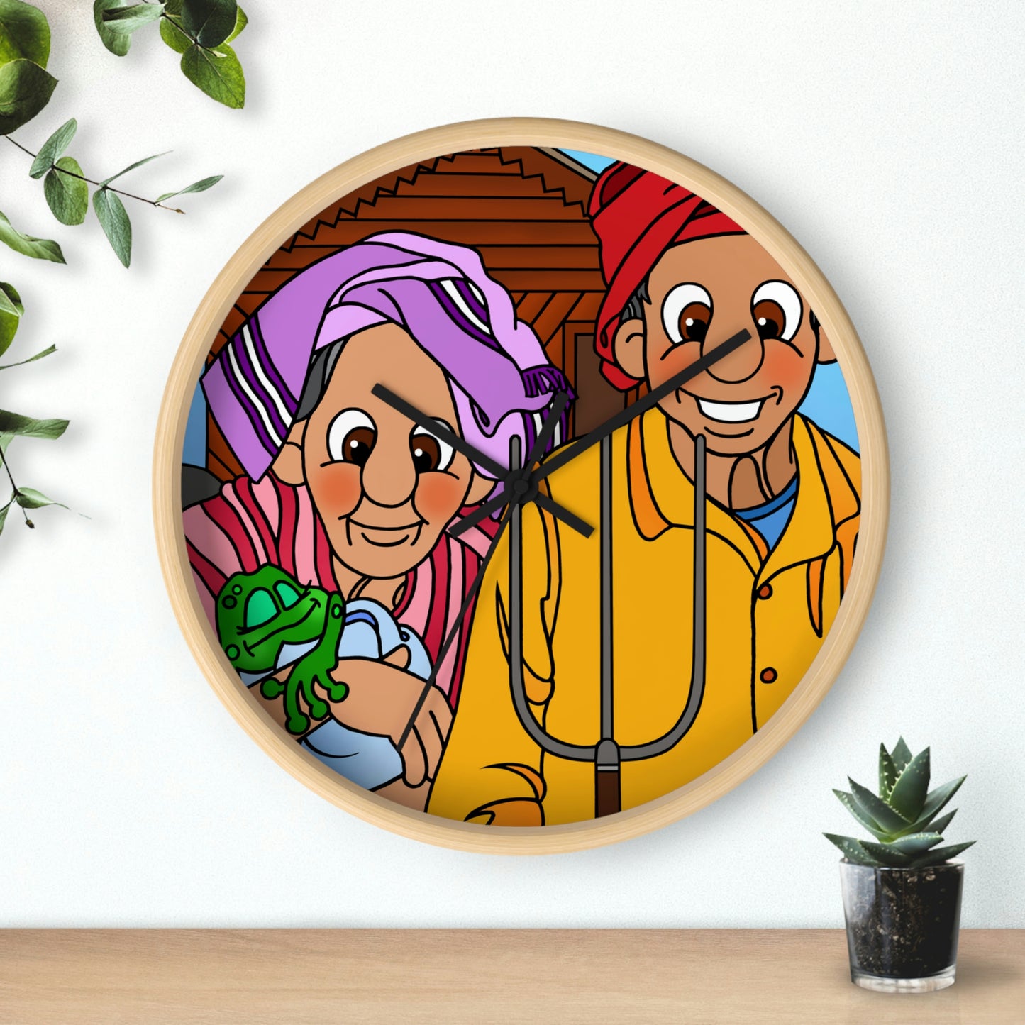 The Frog Princess Wall clock