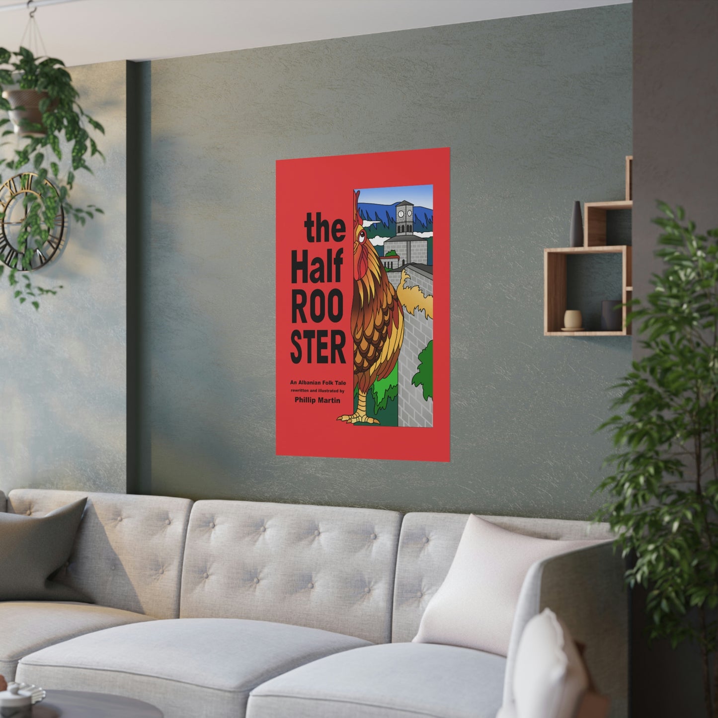 The Half Rooster Satin Posters (210gsm)