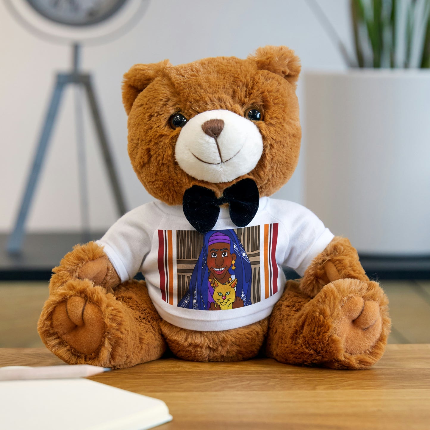The Kitty Cat Cried! Teddy Bear with T-Shirt