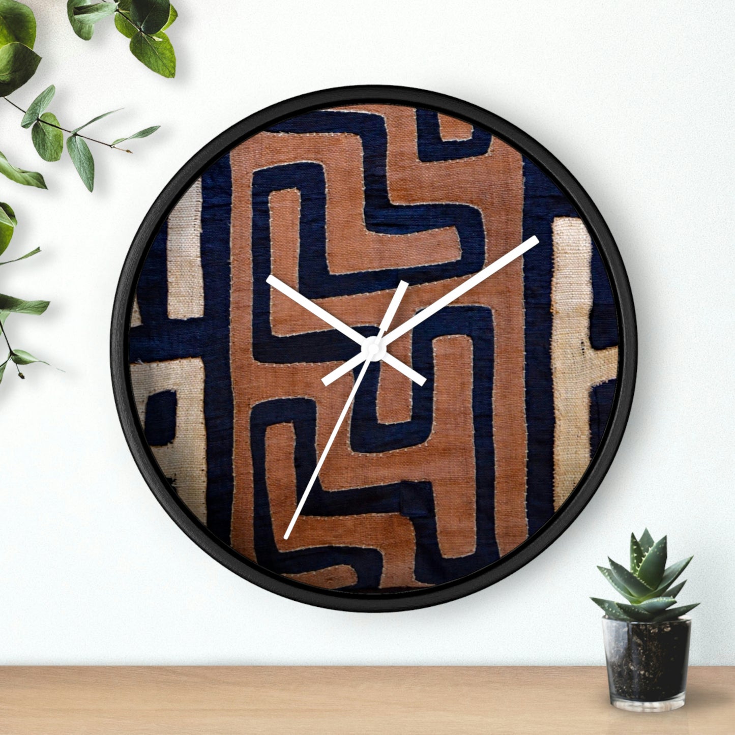 A Show of Hands Fabric Wall Clock