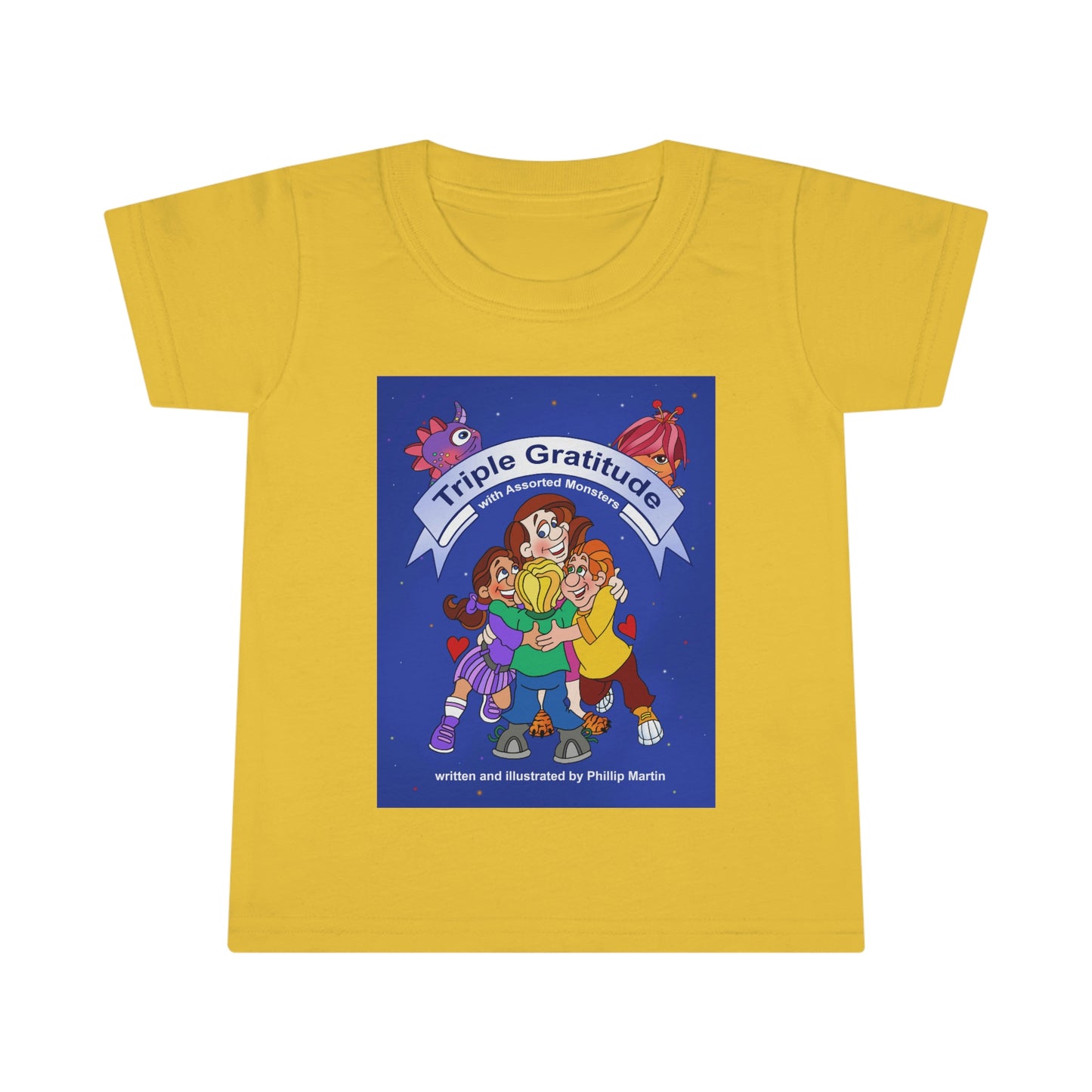Triple Gratitude with Assorted Monsters Toddler T-shirt