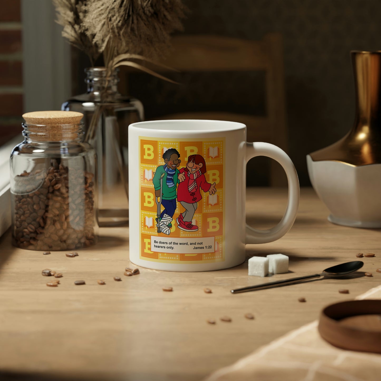 The Bible as Simple as ABC B Jumbo Mug, 20oz