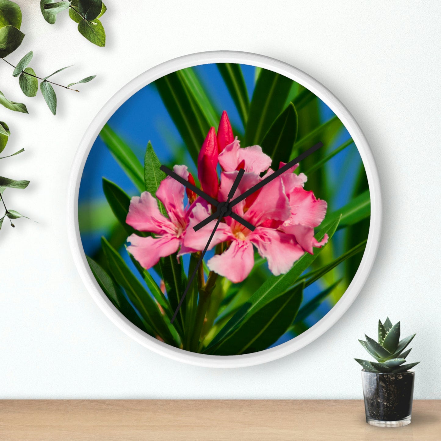 Flowers 30 Wall Clock