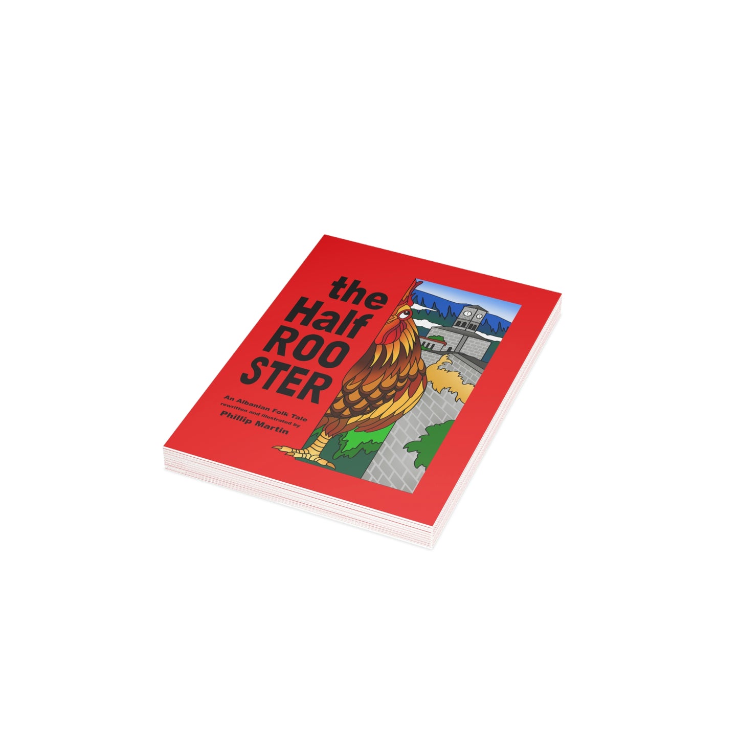 The Half Rooster Greeting Cards (1, 10, 30, and 50pcs)