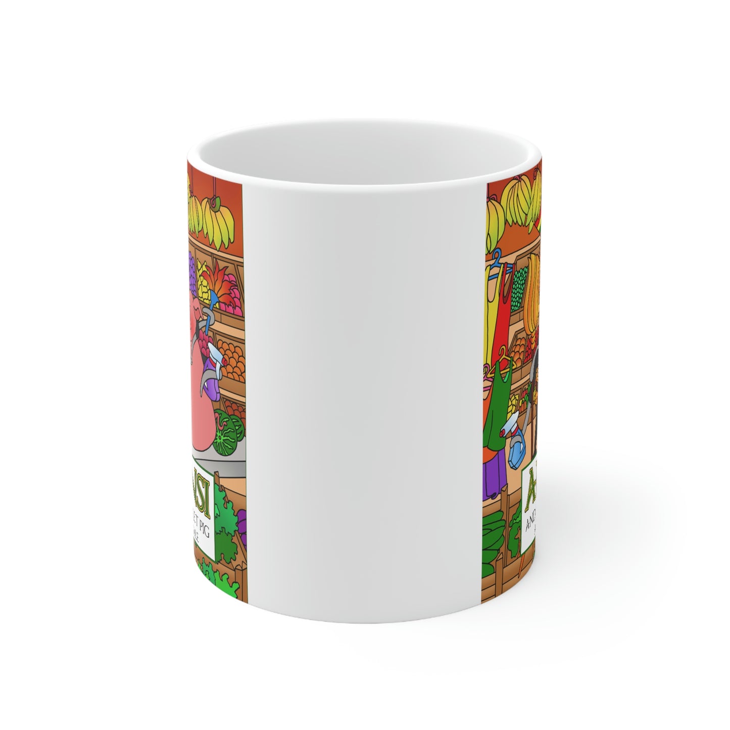 Anansi and the Market Pig Ceramic Mug 11oz