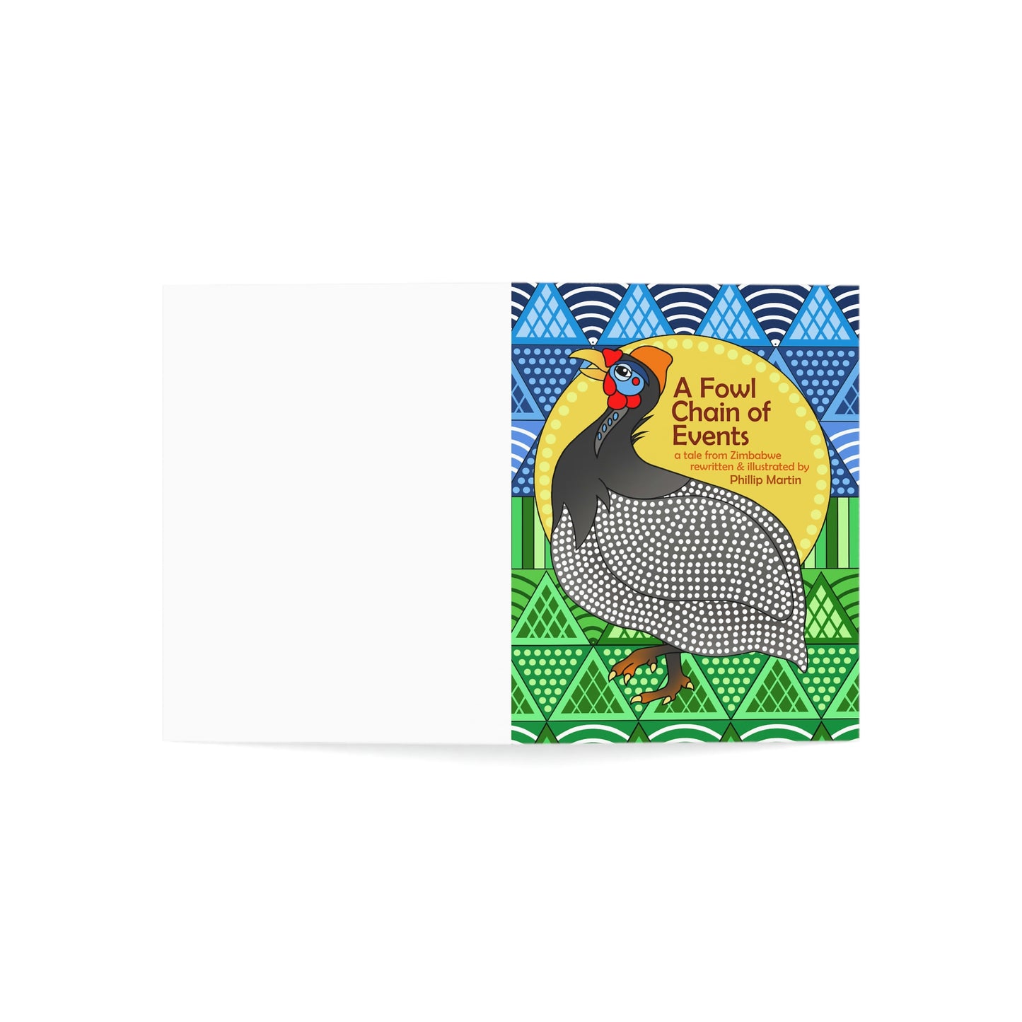 A Fowl Chain of Events Greeting Cards (1, 10, 30, and 50pcs)