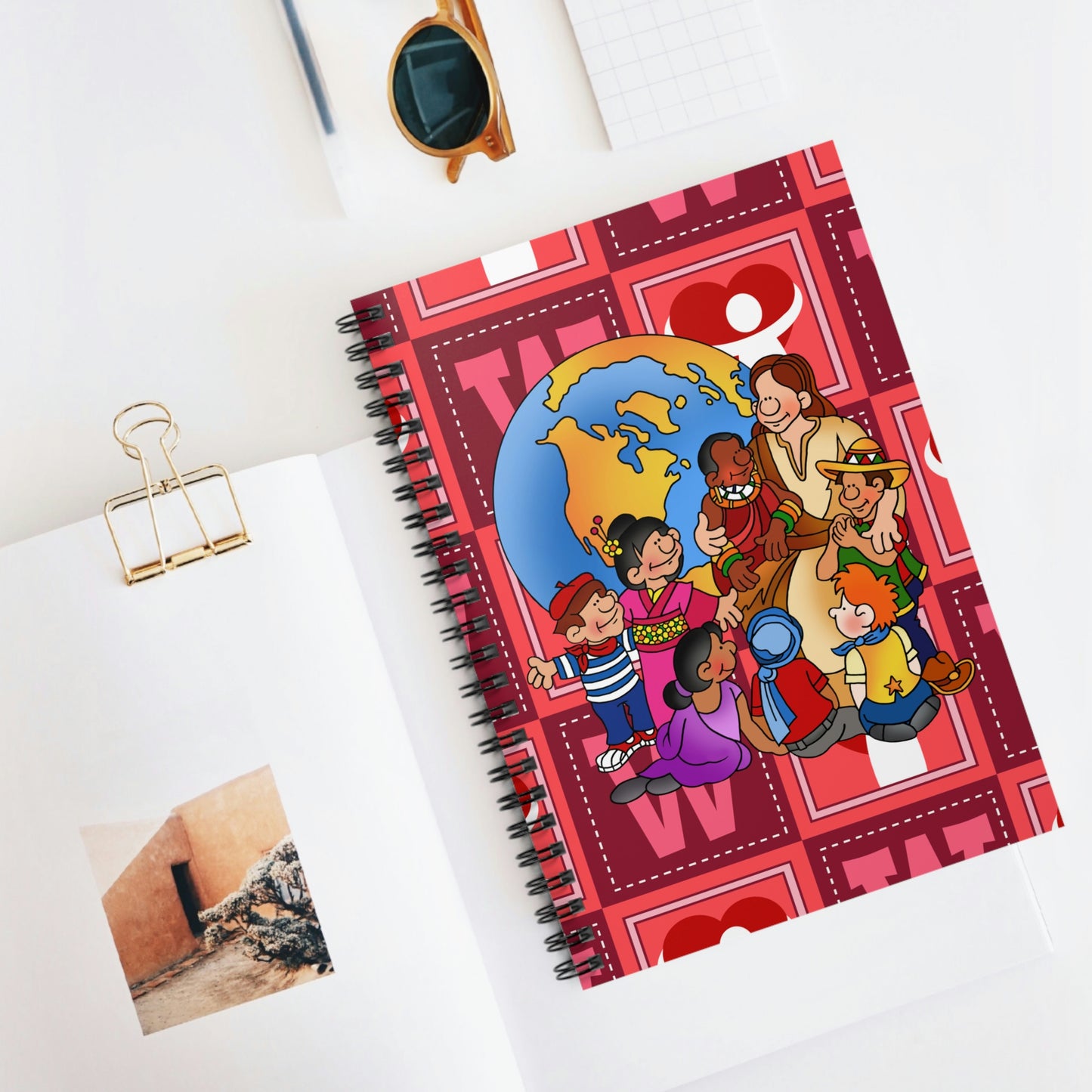 The Bible as Simple as ABC W Spiral Notebook - Ruled Line