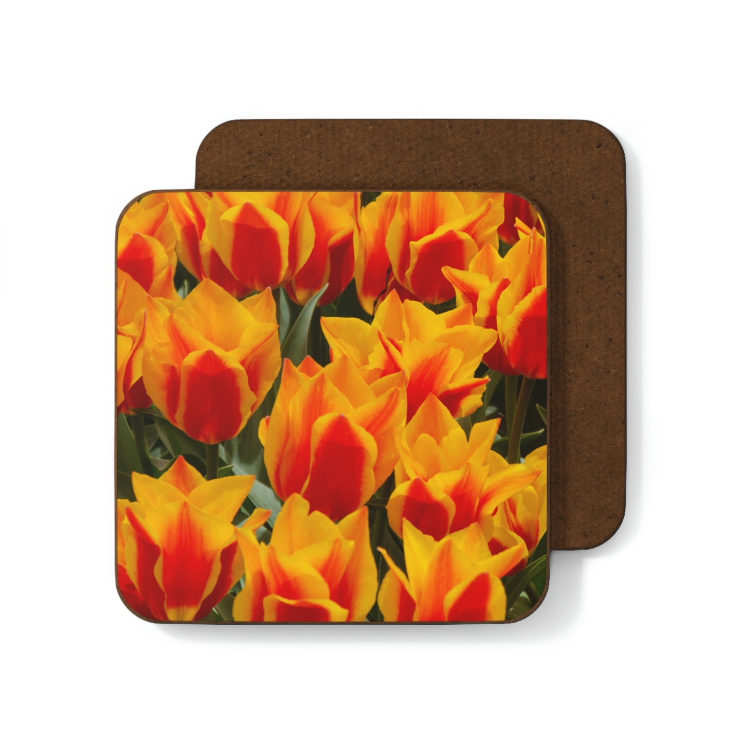Flowers 18 Hardboard Back Coaster