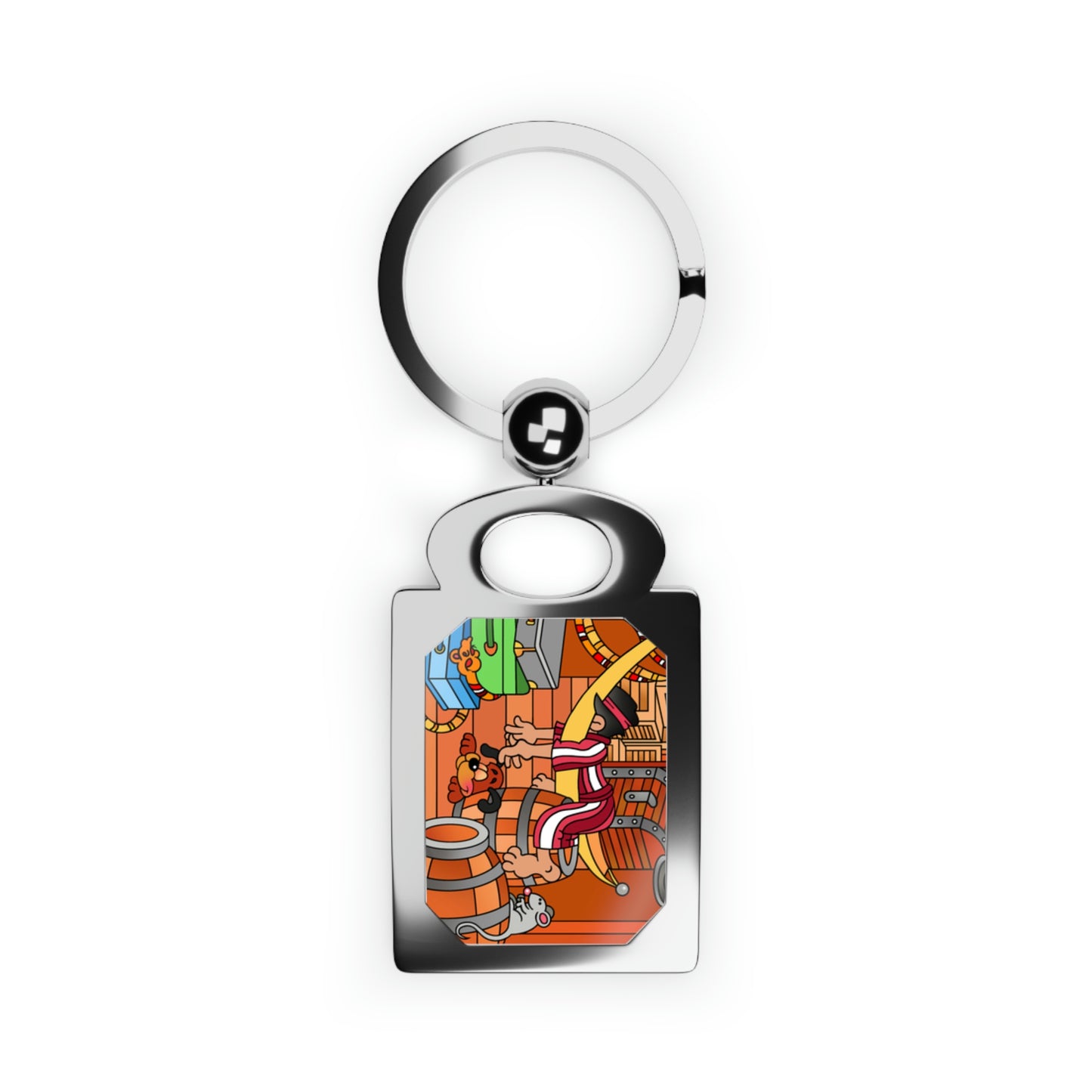 The Story of Jonah! Rectangle Photo Keyring