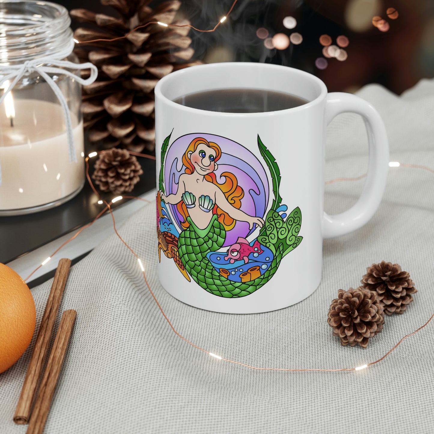 Mermaid Ceramic Mug 11oz