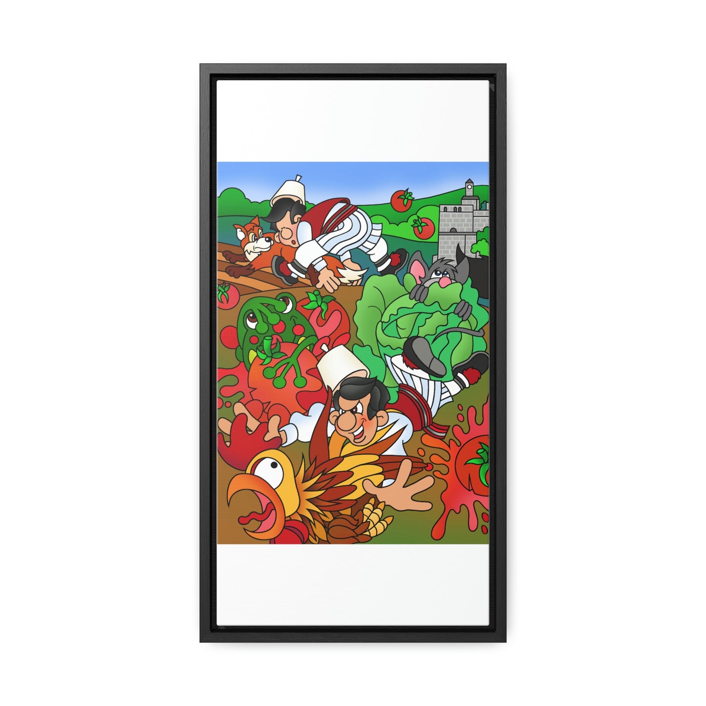 The Half Rooster! Gallery Canvas Wraps, Vertical Frame