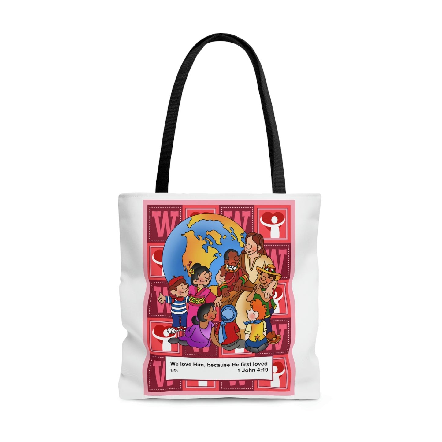 The Bible as Simple as ABC W AOP Tote Bag