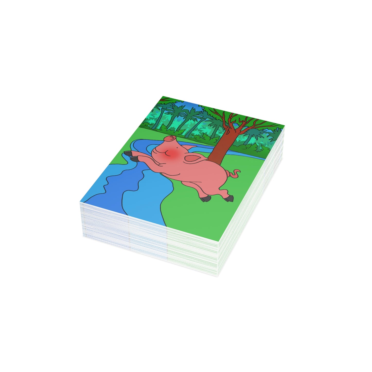 Anansi and the Market Pig! Greeting Cards (1, 10, 30, and 50pcs)