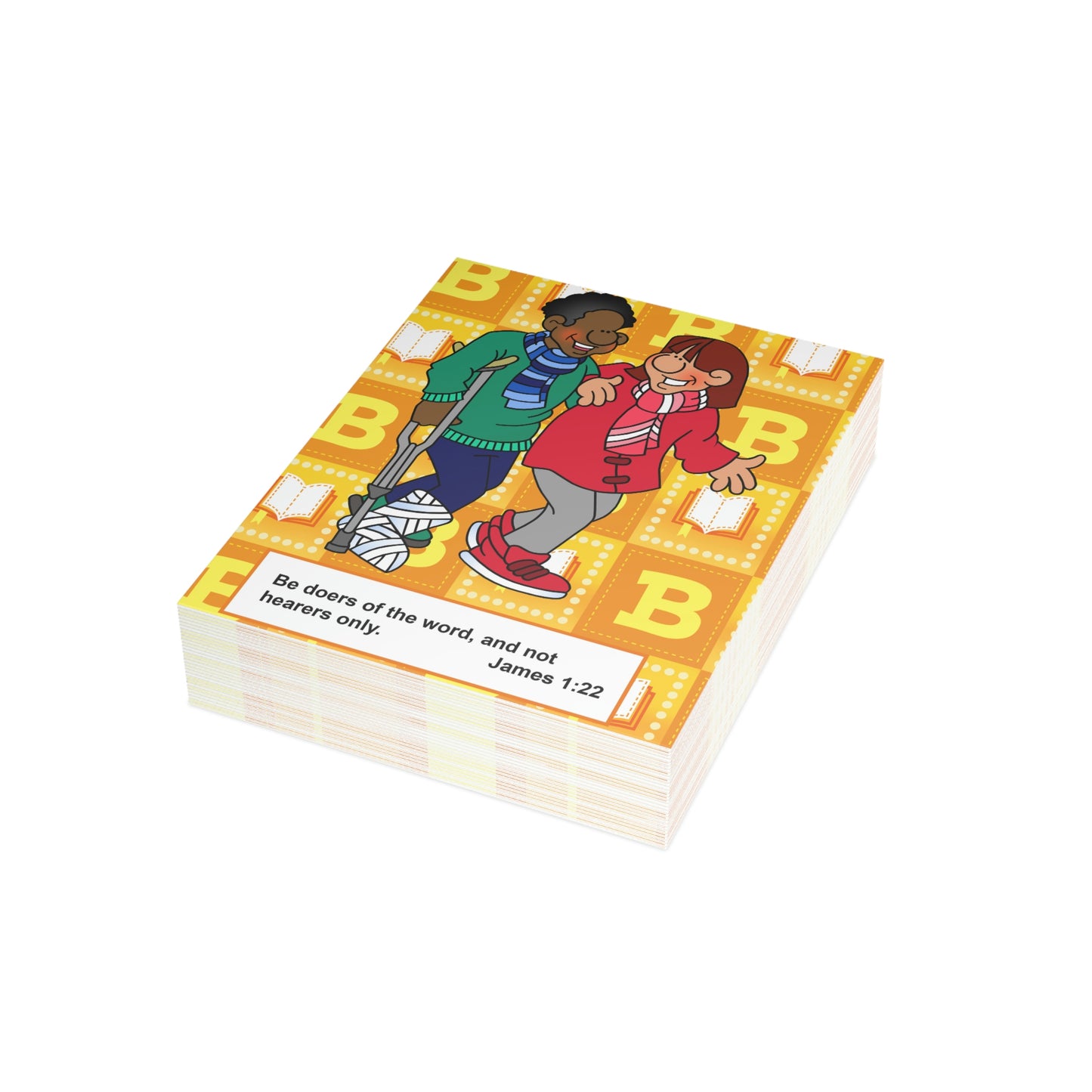 The Bible as Simple as ABC B Greeting Cards (1, 10, 30, and 50pcs)
