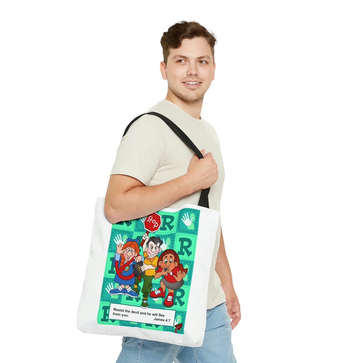 The Bible as Simple as ABC R AOP Tote Bag