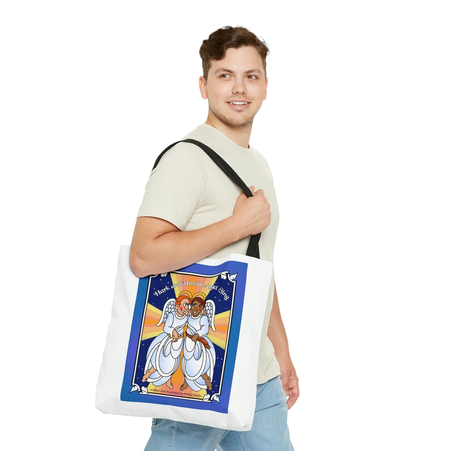 Hark and Harold Angel Sing AOP Tote Bag