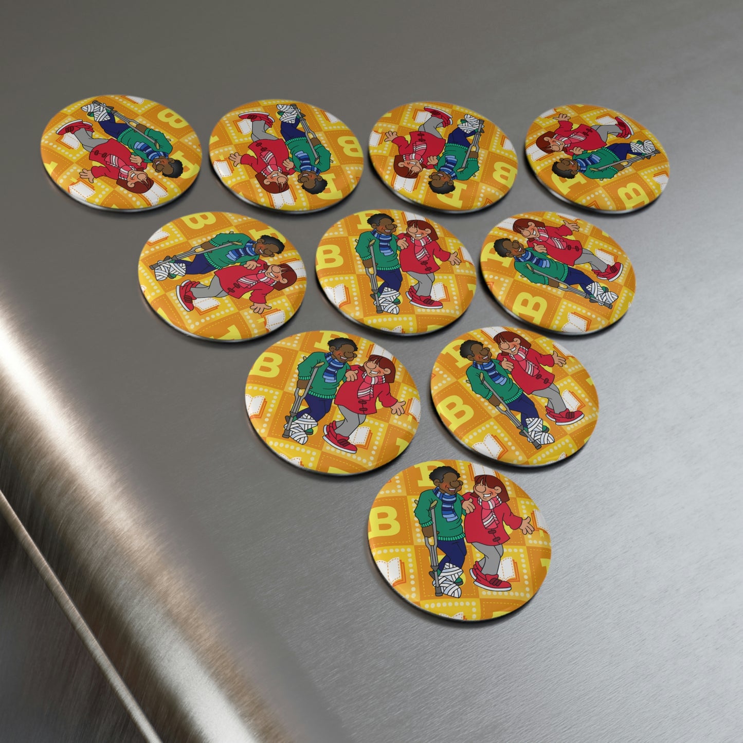 The Bible as Simple as ABC B Button Magnet, Round (1 & 10 pcs)