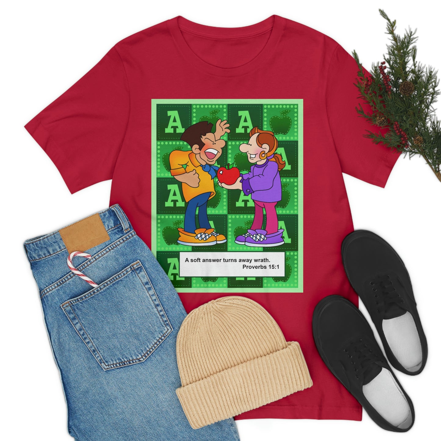 The Bible as Simple as ABC A Unisex Jersey Short Sleeve Tee