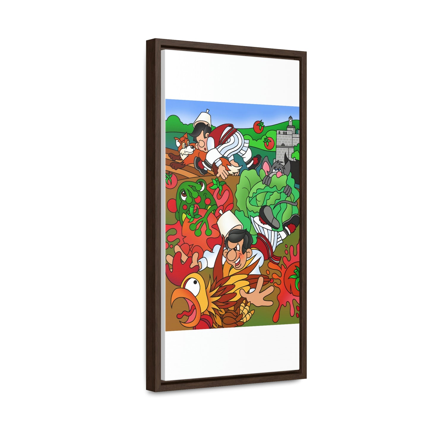 The Half Rooster! Gallery Canvas Wraps, Vertical Frame