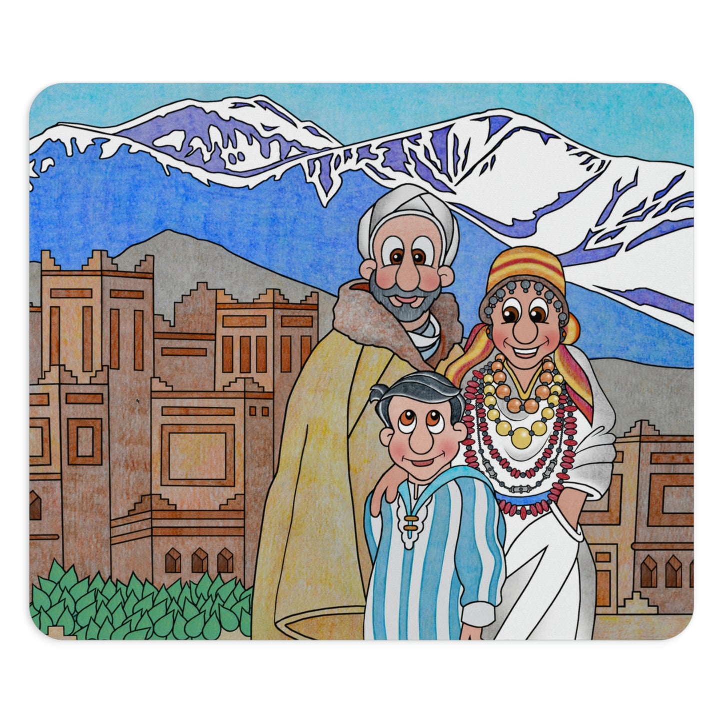 The Stone at the Door Rectangle Mouse Pad