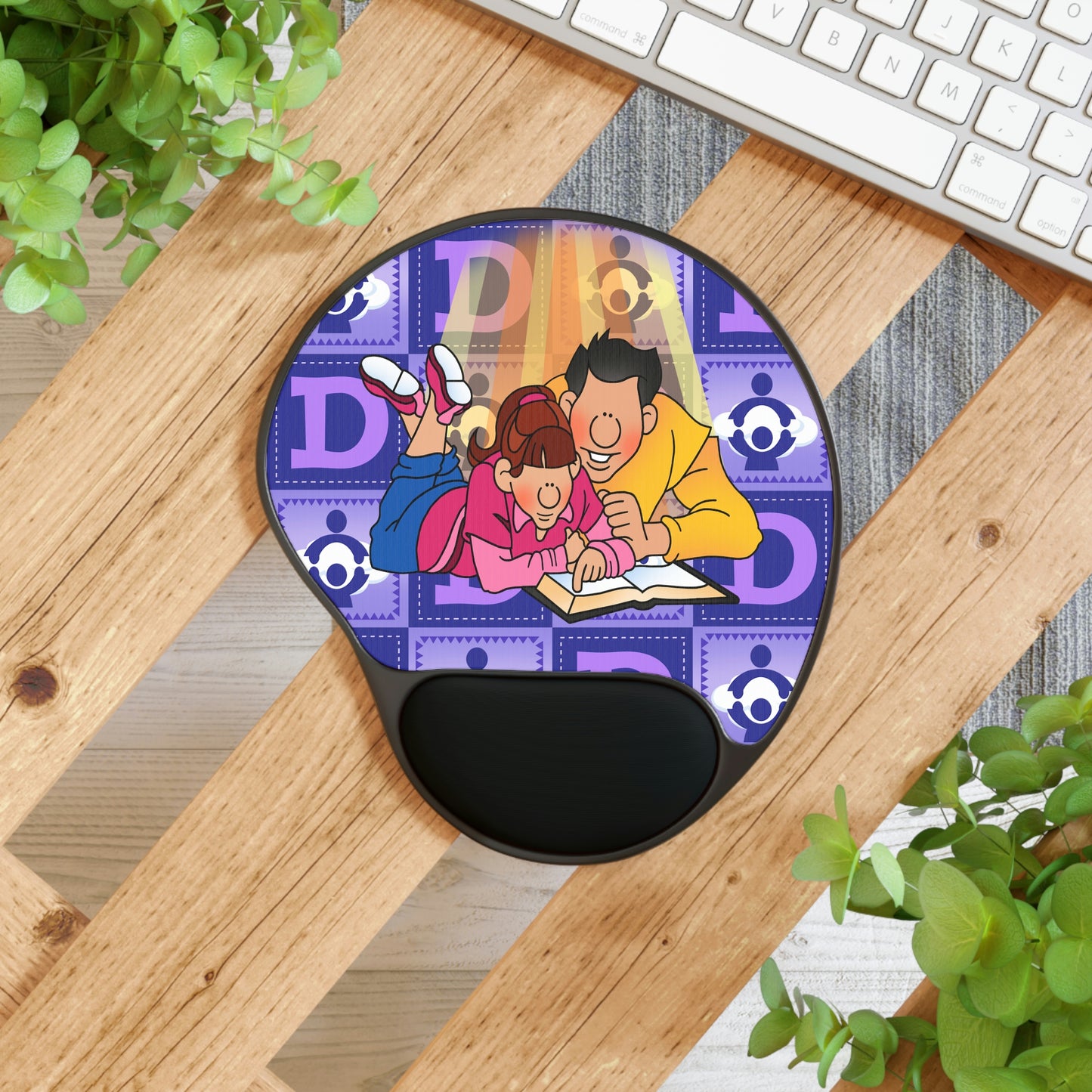 The Bible as Simple as ABC D Mouse Pad With Wrist Rest