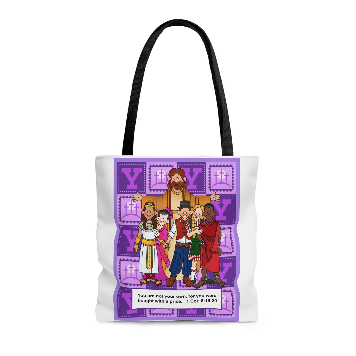 The Bible as Simple as ABC Y AOP Tote Bag