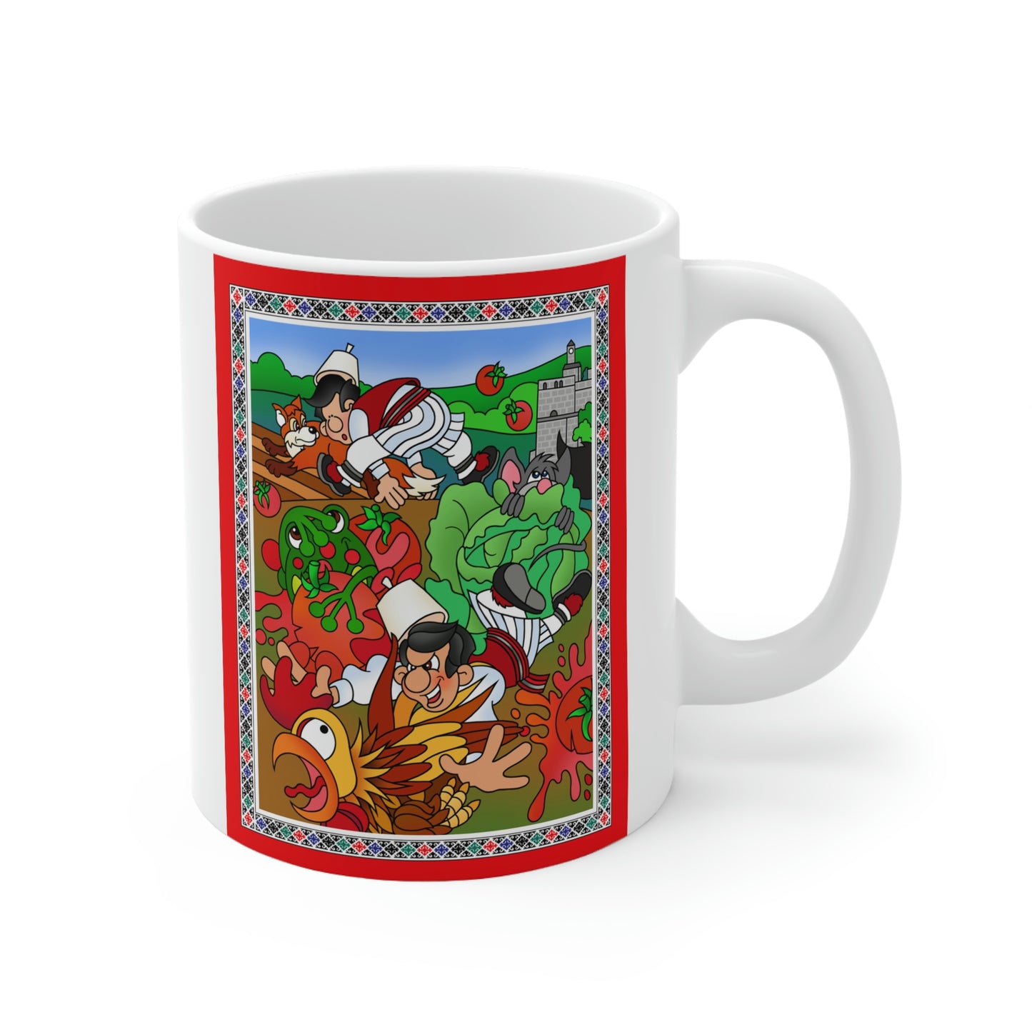 The Half Rooster! Ceramic Mug 11oz